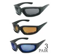 1 O 3 Paio (S) Moto Imbottito Schiuma Resistente Al Vento da Occhiali Sole