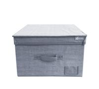 [1 o 3 PZ] Scatole Maxi Grigio Contenitore Box Organizer Armadio 50x40x25-6901