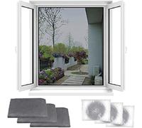 [1 o 3] ZANZARIERA FINESTRA CON NASTRO ADESIVO VELCRO 130x150 ANTI ZANZARE 1716