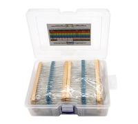 1 Ohm-3M Ohm Kit Combinato Resistore AYWHP 1/4 kit Resistore a Film Metallico per Fai da te e Esperimento（130 valori di resistenza, 2600 pezzi in totale）
