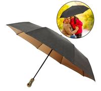 1 ombrello antivento completamente automatico, ombrello pieghevole portatile a