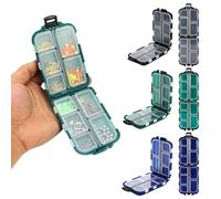 1 organizer portatile per la pesca, scatola per accessori Lua - portaoggetti multifunzione per ganci e forniture, scatola per farmacia, verde
