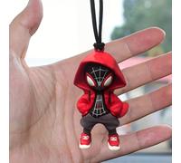 1 Ornamento per specchietto retrovisore auto Marvel -Man, un' decorazione per veicoli sia per che per donne. Serve come regalo di Natale , decorazione festiva, accessorio per auto e decorazione auto