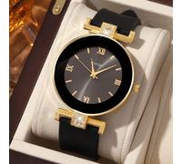 1 Orologio da donna alla moda e versatile con quadrante digitale rotondo, perfetto per l'uso quotidiano, cene e altre occasioni per decorare il polso. Tagli Unica