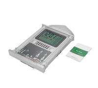 1 orologio da parete in plastica Azan preghiera Nimaz, calendario digitale, visualizzazione dell'ora, orologio da parete con display LCD (grigio)