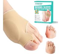 1 Paar Calzini per Alluce Valgo, Beige Correttore Alluce Valgo, Divaricare e Allungare le Dita,Kit Alluce Valgo Correttore per Rilassare,per Piedi a Martello