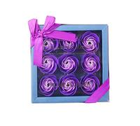 1 Pack Floral profumato bagno profumato rosa fiore petali a forma di pianta rosa dono dono set per i regali viola della festa della mamma per regali da donna set di da donna per la mamma per d