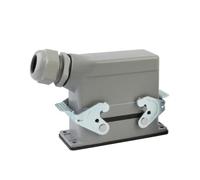 1-pack rectangular heavy-duty connector HDC-HE4 6 16 20 24 32 48 core pin 16A waterproof aviation industry plug top side connector