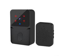 1 Pack Wireless Videocitofono Videocitofono Bidirezionale Telecamera Voice Changer Per KEMENT Sistema di Sicurezza Domestica Remoto Nero (nero)