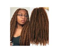 1 Packs Marley Twist Braiding Hair 18 Inch Crochet Afro Kinky Synthetic Braid Hair Extension Wear and Go(30 Color)