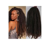 1 Packs Marley Twist Braiding Hair 18 Inch Crochet Afro Kinky Synthetic Braid Hair Extension Wear and Go(1B 30 Color)