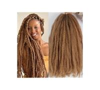 1 Packs Marley Twist Braiding Hair 18 Inch Crochet Afro Kinky Synthetic Braid Hair Extension Wear and Go(27 Color)