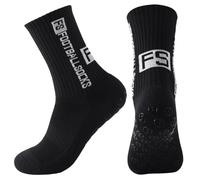 1 Paia Calze Calcio Antiscivolo,Football Socks per Uomo Donna,38-45 Calze Antiscivolo Calcio,per Calcio,Basket,Tennis,Yoga,Ciclismo e Corsa (IT, Numero, 38, 45, Regular, Regular, 1 Paia Nero)