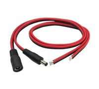 1 Paia DC Power 5.5mm x 2.1mm Maschio Femmina Connettore di Estensione Treccia Cavo di Filo Nudo CCTV Telecamera di Sicurezza HA CONDOTTO LA Luce di Striscia(50cm)
