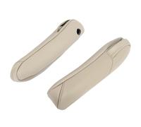 1 Paia di Microfibra Pelle Sedile Anteriore Sedile Centrale Console Copertura Bracciolo Copertura Ricambio Beige per Honda CRV 2010-2011 Bracciolo Copertura