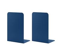 1 Paia Fermalibri per Mensole, MSDADA Reggilibri per Libreria, Porta Libri da Scrivania, Ferma Libri da Scaffale per Libreria, Ufficio, Casa, Biblioteca, Scuola, Studenti Regalo(Blu Scuro)