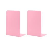 1 Paia Fermalibri per Mensole, MSDADA Reggilibri per Libreria, Porta Libri da Scrivania, Ferma Libri da Scaffale per Libreria, Ufficio, Casa, Biblioteca, Scuola, Studenti Regalo(Rosa)