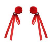 1 Paia Il Film Di Anime Tornante Peluche Panino Clip Di Capelli Per I Bambini Alla Moda Bambine Cosplay Copricapo Cina Film Ne Zha Hairpin