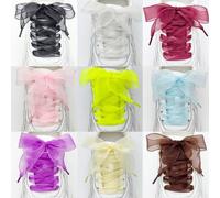 1 Paio 1,2m Lacci piatti a rete, lacci da scarpe intrecciati in colori cool per scarpe di tela/sneaker, unisex Bianco,blu,rosa,nero,albicocca,Viola,marrone,Bordeaux,verde fluorescenteColore unicoPolie