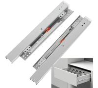 1 Paio 400 mm Guide per Cassetti con Ammortizzazione | Guide per Montaggio a Pavimento, Guide per Cassetti con Ammortizzazione, Capacità di Carico di 40 kg