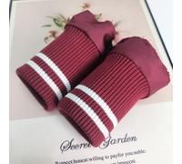 1 Paio a Righe Elastico Tessuto Costine Polsini Maglia Orlo Craft per Giù Padded