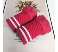 1 Paio a Righe Elastico Tessuto Costine Polsini Maglia Orlo Craft per Giù Padded