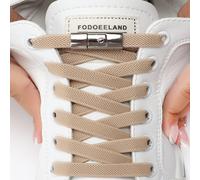 1 paio Accessori per scarpe in poliestere da donna, lacci marroni senza allacciatura per scarpe da skate Tagli UnicaColore unicoPoliestere