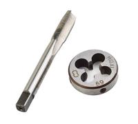 1 Paio Argento HSS M10x1mm Rubinetto e Filettatura Destro Set Ute
