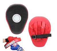 1 Paio Boxing Punch Mitt Pads Colpitori Boxe in Pelle PU Guanti da Passata per Muay Thai Arti Marziali Kickboxing Karate Taekwondo