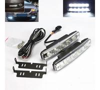 1 paio Bright 15W 5 LED Light Strip Car DRL Daytime Running Light Driving Safety fendinebbia anteriore Kit di accessori per veicoli universali
