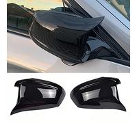 1 Paio Calotta Specchio Retrovisore a Sinistra Destra Coperchi a specchio laterale per B-MW Serie 5 F10 F11 F18 Pre-Lci 2011 2012 2013 (Nero Brillante)