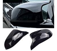 1 Paio Calotta Specchio Retrovisore a Sinistra Destra Coperchi a specchio laterale per B-MW X3 F25 X4 F26 X5 F15 X6 F16 2014-2018 (Nero Brillante)