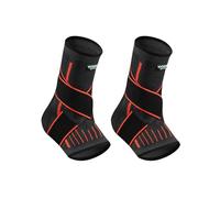 1 Paio Cavigliera Sportiva per Uomo Donna, Regolabile Cavigliera Ortopedica per Distorsione, Frattura, Legamenti, Tendine, Supporto Caviglia Sport per Calcio, Pallavolo, Palestra (Arancia)