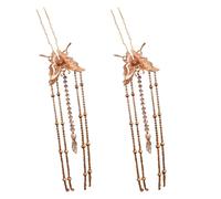 1 Paio Cinese Passo Agitare Forcina Farfalla Nappa Copricapo Hanfu Accessori
