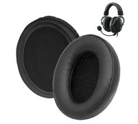 1 Paio Coppia di Cuscinetti Auricolari di Ricambio per HyperX Cloud Stinger, Cloud Flight, CloudX, Cloud II, Cloud III, Cloud Alpha, Cloud Core, Mix Cuffie, Memory Foam e Protein PU Pelle, Nero