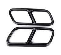 1 Paio Copri Marmitta Trim 2 Pezzi Di Copri Tubo Di Scarico Doppio Posteriore, Accessori Esterni Compatibile Con Benz Per Classe S W222 C217 A217 2014 2015 2016 2017.(Black)