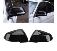 1 Paio Copri Specchio Retrovisore Nero Lucido ABS Plastica Porta Specchio Custod