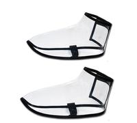1 Paio Copriscarpe da Barbiere, Copriscarpe da Parrucchiere Pieghevole Riutilizzabili Antipolvere Copriscarpe Trasparenti,Copriscarpe da Parrucchiere(L)