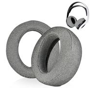 1 Paio Cuscinetti Auricolari di Ricambio per PS5 Pulse 3D, Padiglioni Cuffie in Tessuto Traspirante e Schiuma di Alta Qualità, Isolamento Acustico e Migliora il Comfort di Utilizzo (Biancheria)