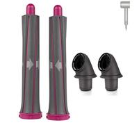 1 paio di accessori per capelli lunghi da 30 mm, per arricciare i capelli Dyson Airwrap, con 2 adattatori aggiornati, per convertire lo styler in asciugacapelli