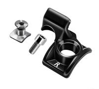 1 paio di adattatori in lega di alluminio per SRAM MatchMaker X per MMX sinistro destro nero argento posizionamento regolabile per MTB ciclismo (a destra)