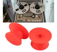 1 paio di adattatori ottici per albero NAB da 1/4 di pollice, per nastri reel-to-reel, rosso