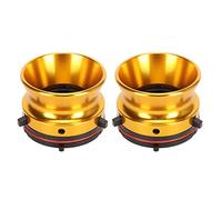 1 paio di adattatori per mozzo Nab, da 25,4 cm, in lega di alluminio, adattatore da bobina a apribobina, adattatori per mozzo ReVox, Akai, Teac (oro)