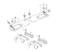 1 paio di alette parasole interne per VW Tiguan 2 AD R Line Touran 5T ID.4