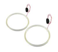 1 paio di anelli per auto Angel Eye COB Chips Faro DRL LED per lampadina faro moto(120mm)