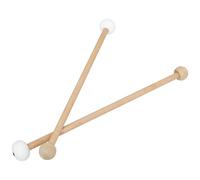 1 paio di bacchette in legno e feltro a doppia punta, accessori per batteristi professionisti e principianti