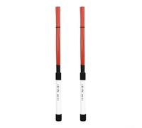 1 paio di bacchette in nylon progettate per cajon drum e parti di percussioni jazz adatte per varie applicazioni musicali soft (rosso)
