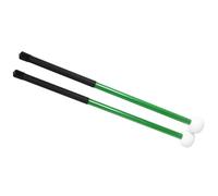 1 Paio Di Bacchette Per Batteria, Bacchette Per Suonare La Musica, Con Testa In Feltro, Manico Antiscivolo In Lega Di Alluminio Bacchette per Batteria Principianti (Color : Green)