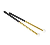 1 Paio Di Bacchette Per Batteria, Bacchette Per Suonare La Musica, Con Testa In Feltro, Manico Antiscivolo In Lega Di Alluminio Bacchette per Batteria Principianti (Color : Gold)