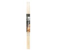 1 paio di bacchette per batteria in acero, strumento musicale a percussione, punta in legno, 5A 7A, impugnatura antiscivolo in legno d'acero